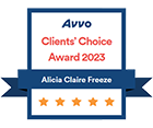 Avvo Clients' Choice Award 2023 Alicia Claire Freeze