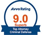 Avvo Rating 9.0 Superb Top Attorney Criminal Defense